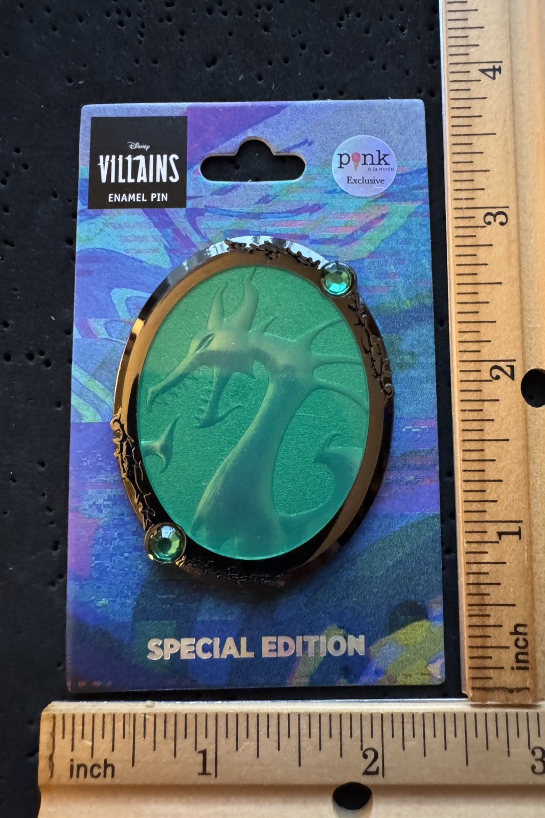 2025 Disney Pink a la Mode PALM Villain Icons Series Pin-Maleficent Dragon LE200