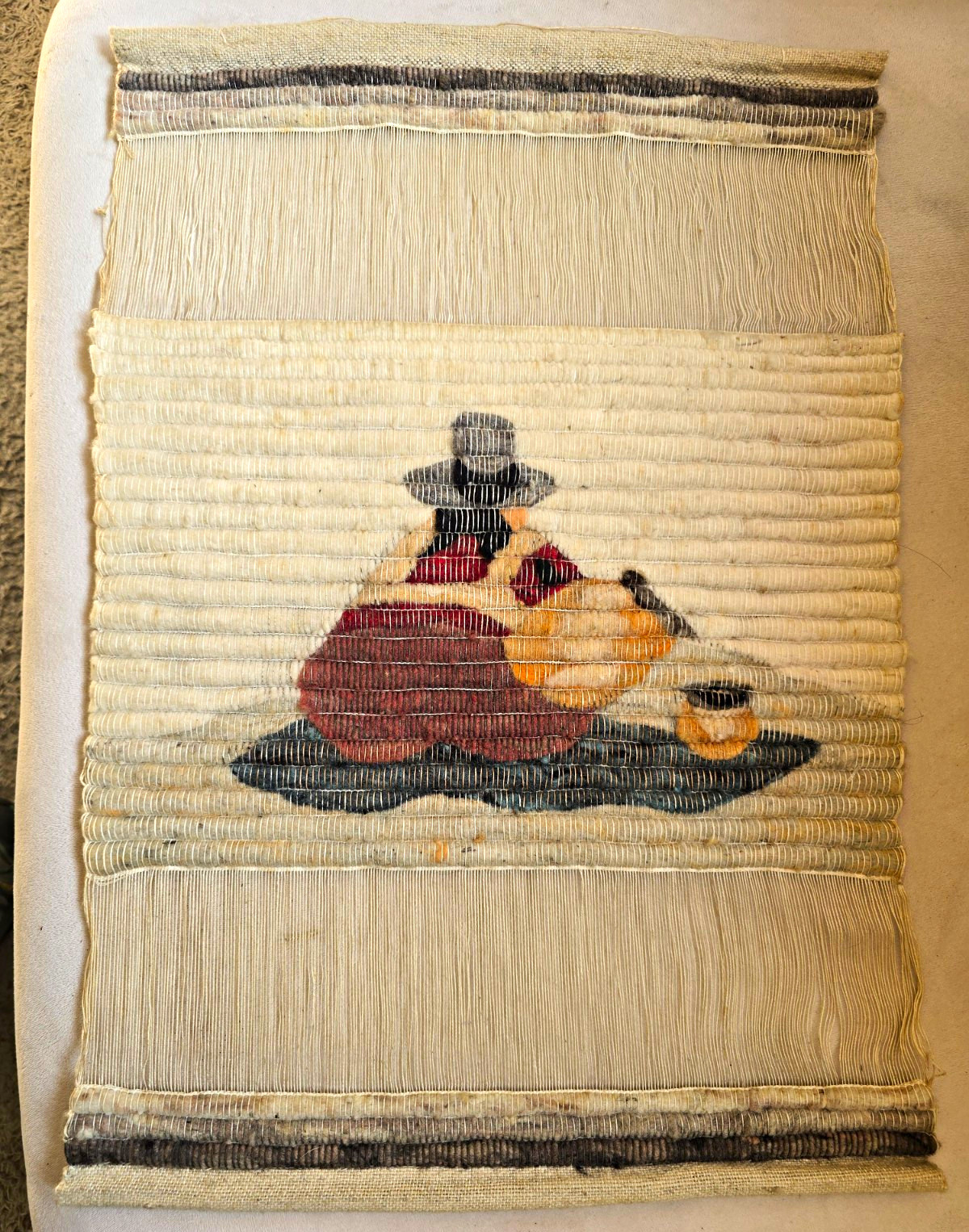 Vintage Arte Inca Peru Handwoven Sheep Wool Tapestry Andean Folk Art Wall Decor Vintage Arte Inca Peru Handwoven Sheep Wool Tapestry Andean Folk Art Wall Decor