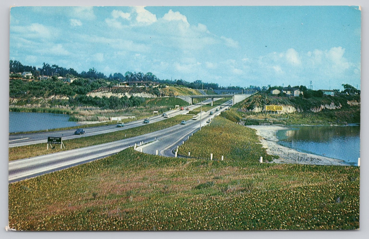 Carlsbad California Freeway Lagoon Vintage Postcard Max Mahan Columbia H2526 Carlsbad California Freeway Lagoon Vintage Postcard Max Mahan Columbia H2526