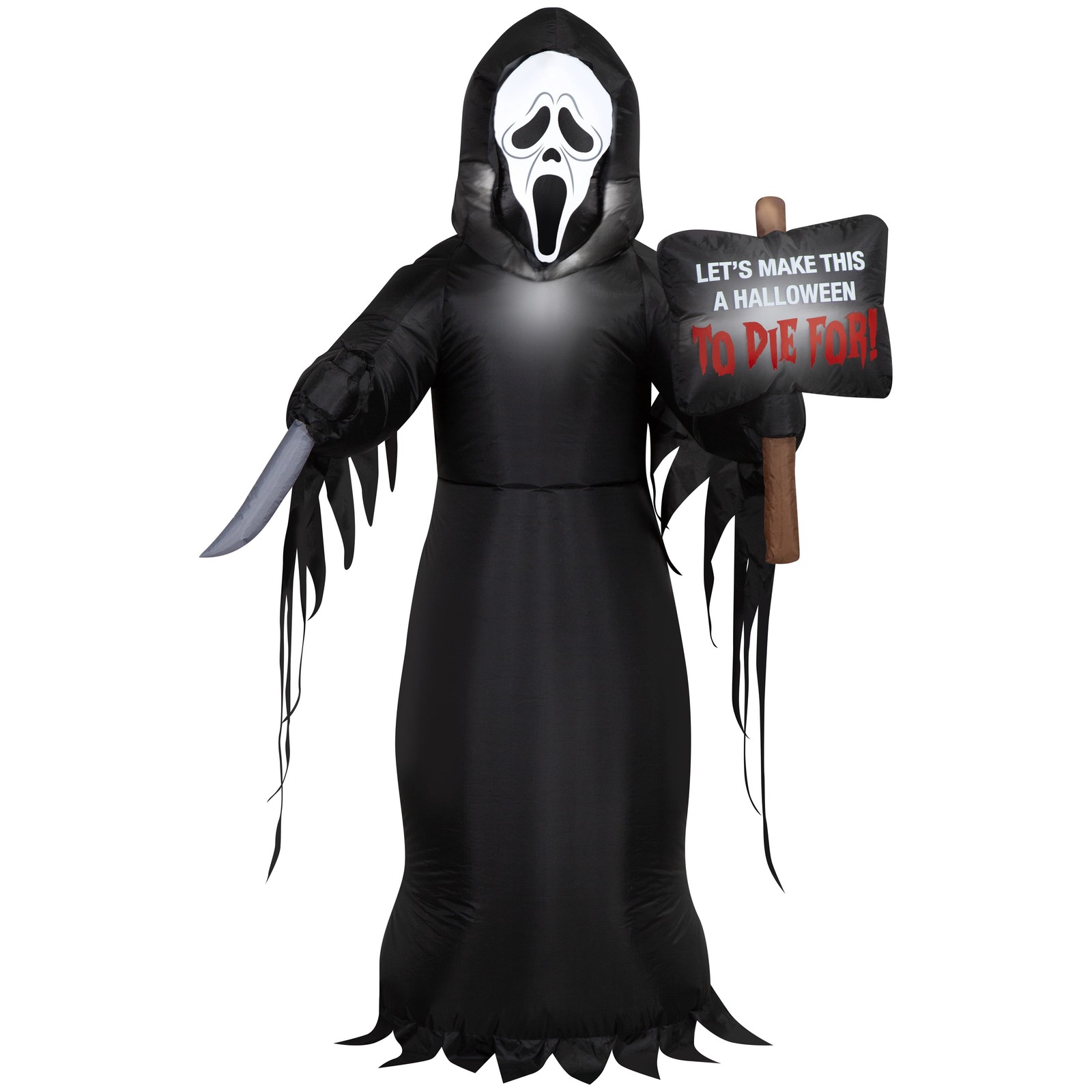 Airblown Halloween Yard Inflatable Light Ghostface Medium FunWorld, 5 ft Airblown Halloween Yard Inflatable Light Ghostface Medium FunWorld, 5 ft