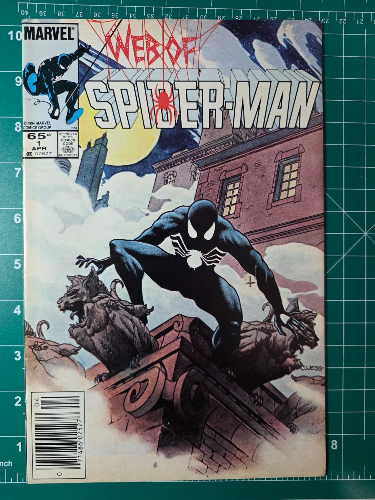 Web of Spider-Man #1 VF+ 8.5 Vess Cover Symbiote Black Suit 1985 | Marvel Web of Spider-Man #1 VF+ 8.5 Vess Cover Symbiote Black Suit 1985 | Marvel
