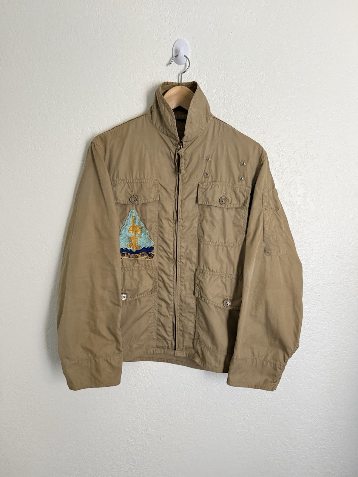 1940s USN WW2 Aviator Summer Flight Jacket True Vintage Rare Military Sz 36 1940s USN WW2 Aviator Summer Flight Jacket True Vintage Rare Military Sz 36