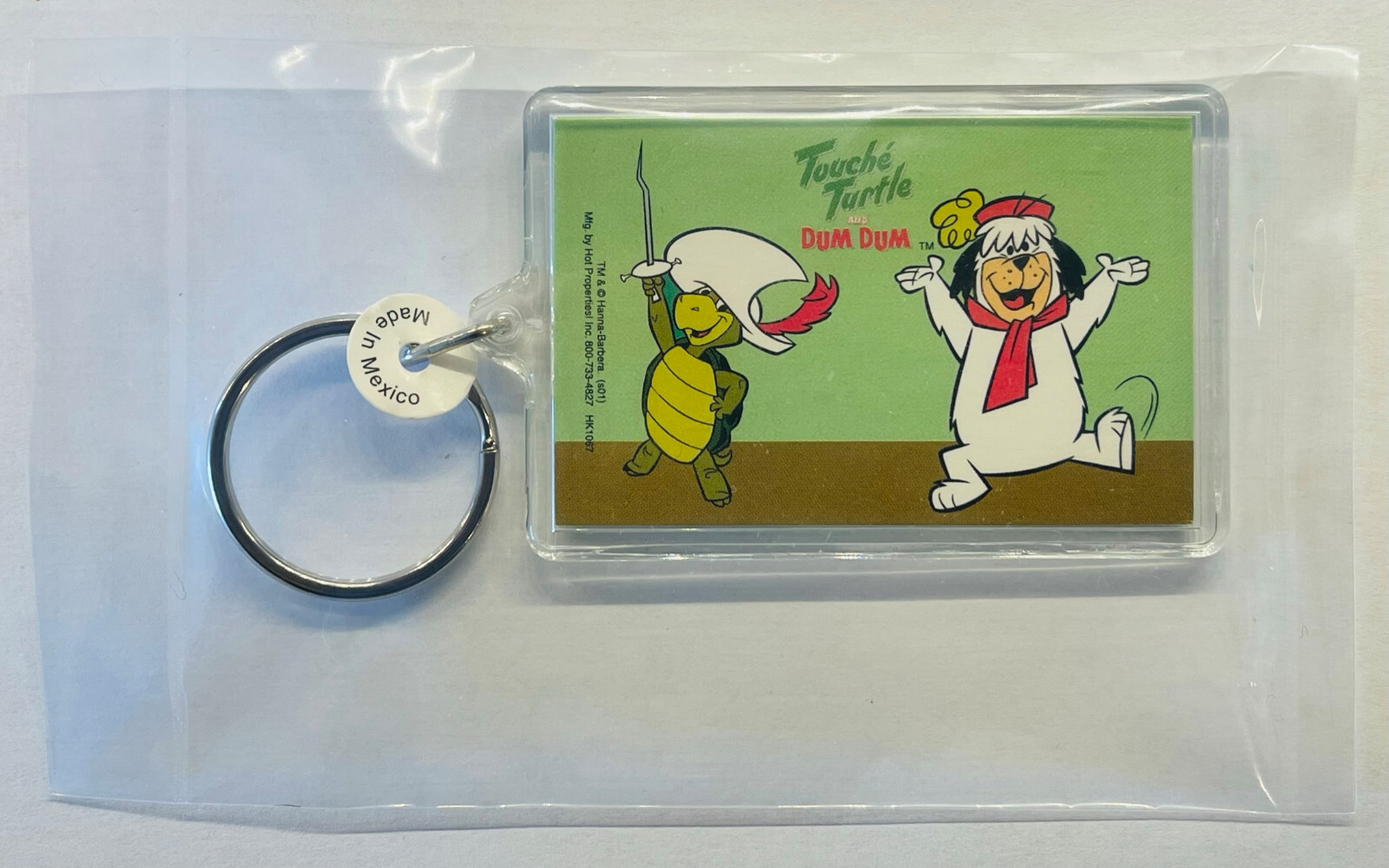 1998 Vintage TV Cartoon Key Chain Touche Turtle & Dum Dum - New +Sealed Baggie 1998 Vintage TV Cartoon Key Chain Touche Turtle & Dum Dum - New +Sealed Baggie