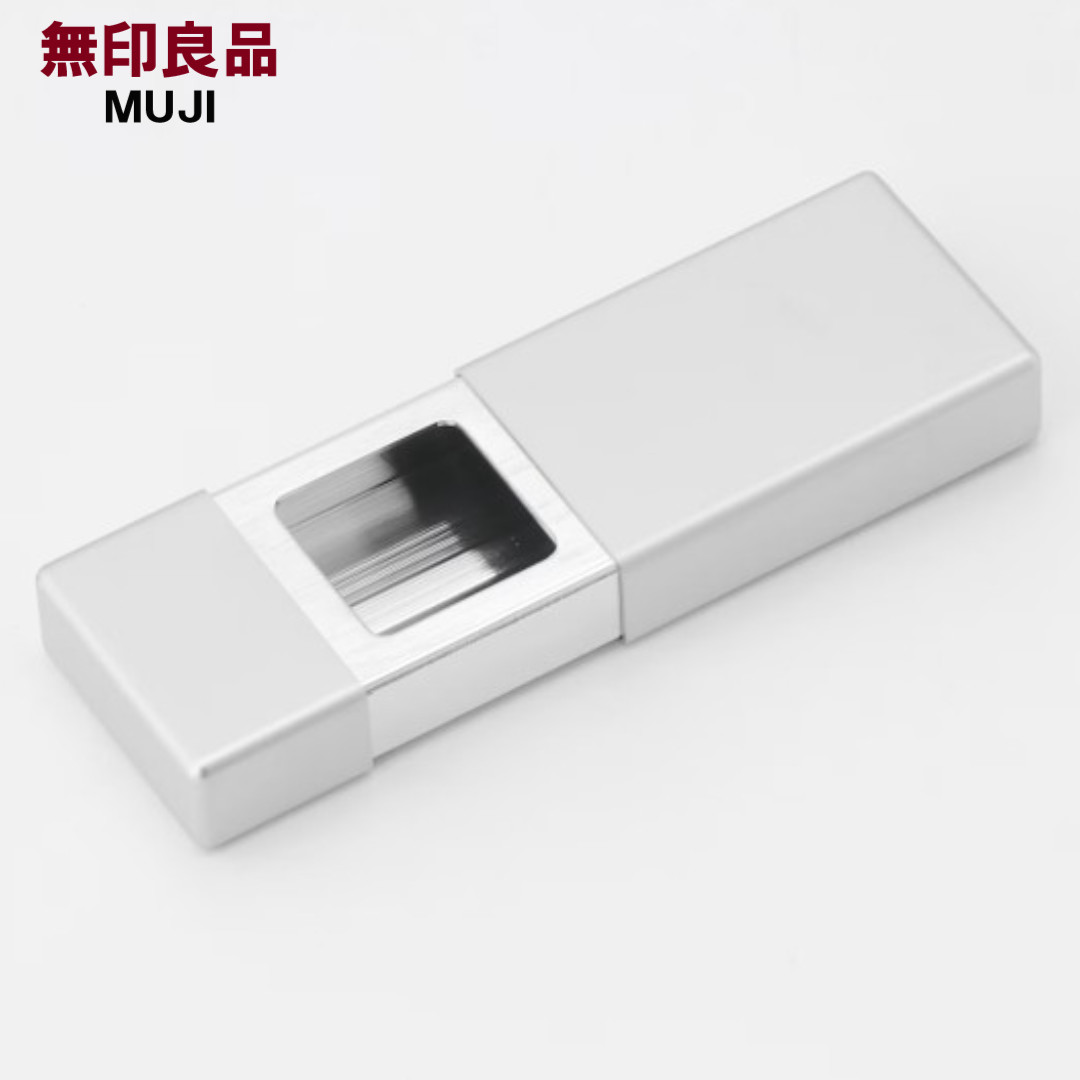 MUJI Aluminum Compact Pocket Ashtray Pill Case Mint Tablet Case Made in Japan MUJI Aluminum Compact Pocket Ashtray Pill Case Mint Tablet Case Made in Japan