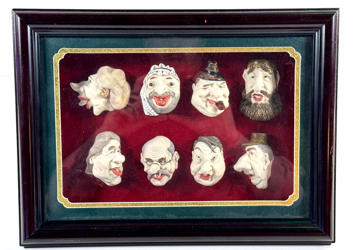 vtg UNUSUAL Bisque Sculptures Thatcher Churchill Fidel Castro Arafat Clinton vtg UNUSUAL Bisque Sculptures Thatcher Churchill Fidel Castro Arafat Clinton