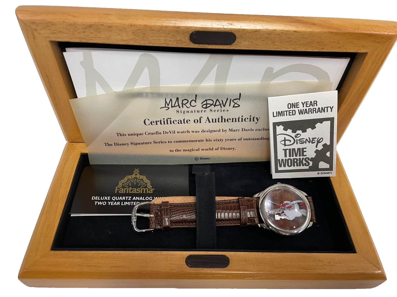 *CRUELLA DeVIL Disney Marc Davis Signature Series Watch Limited Ed 0375 of 5000 *CRUELLA DeVIL Disney Marc Davis Signature Series Watch Limited Ed 0375 of 5000