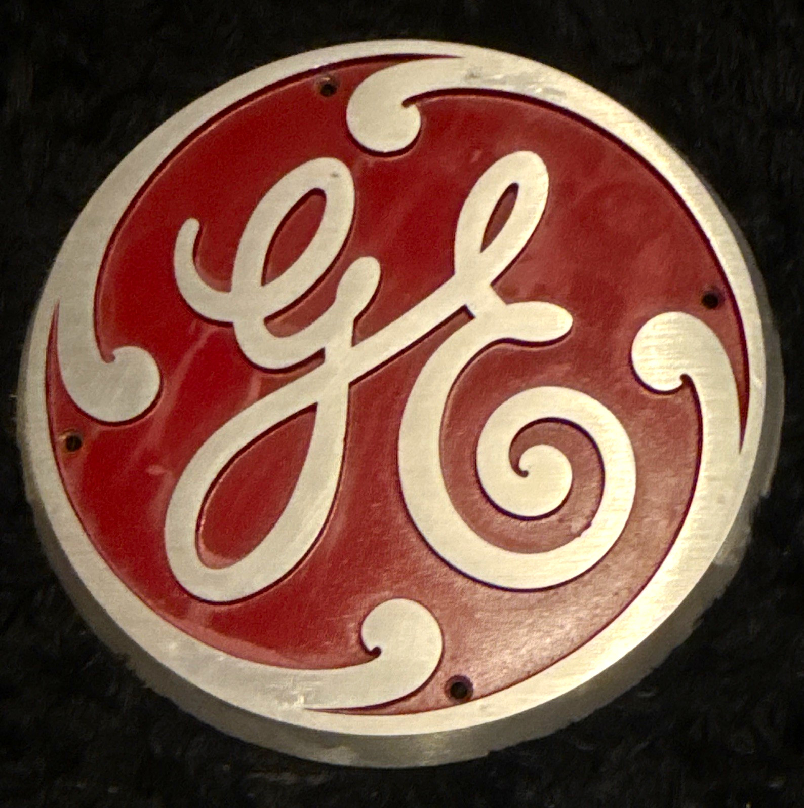 GE Vintage Original Advertising Sign made cast aluminum model 143508-G