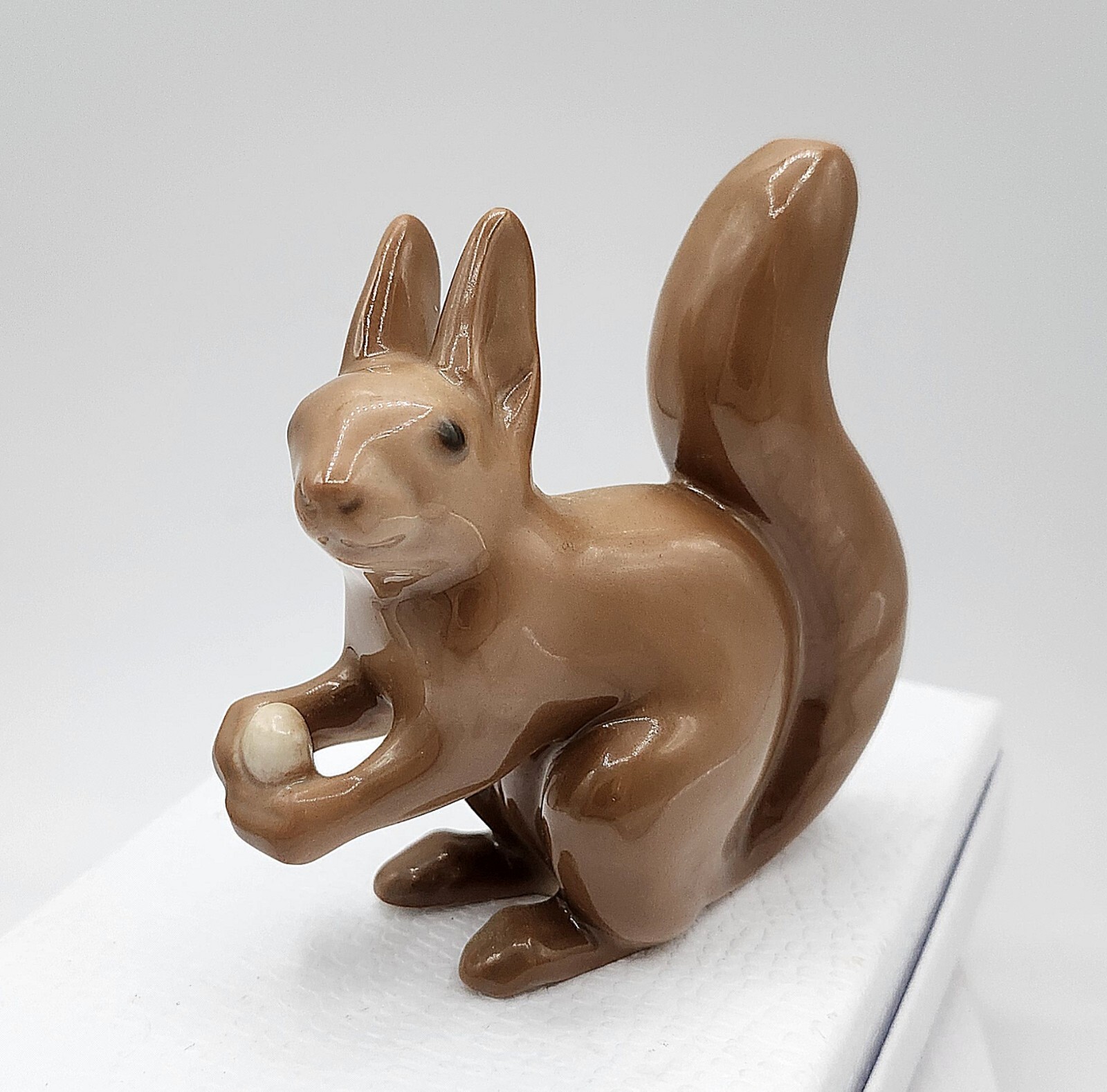 Vintage Bing & Grondahl Denmark Porcelain Squirrel Figurine B&G Blue Mark