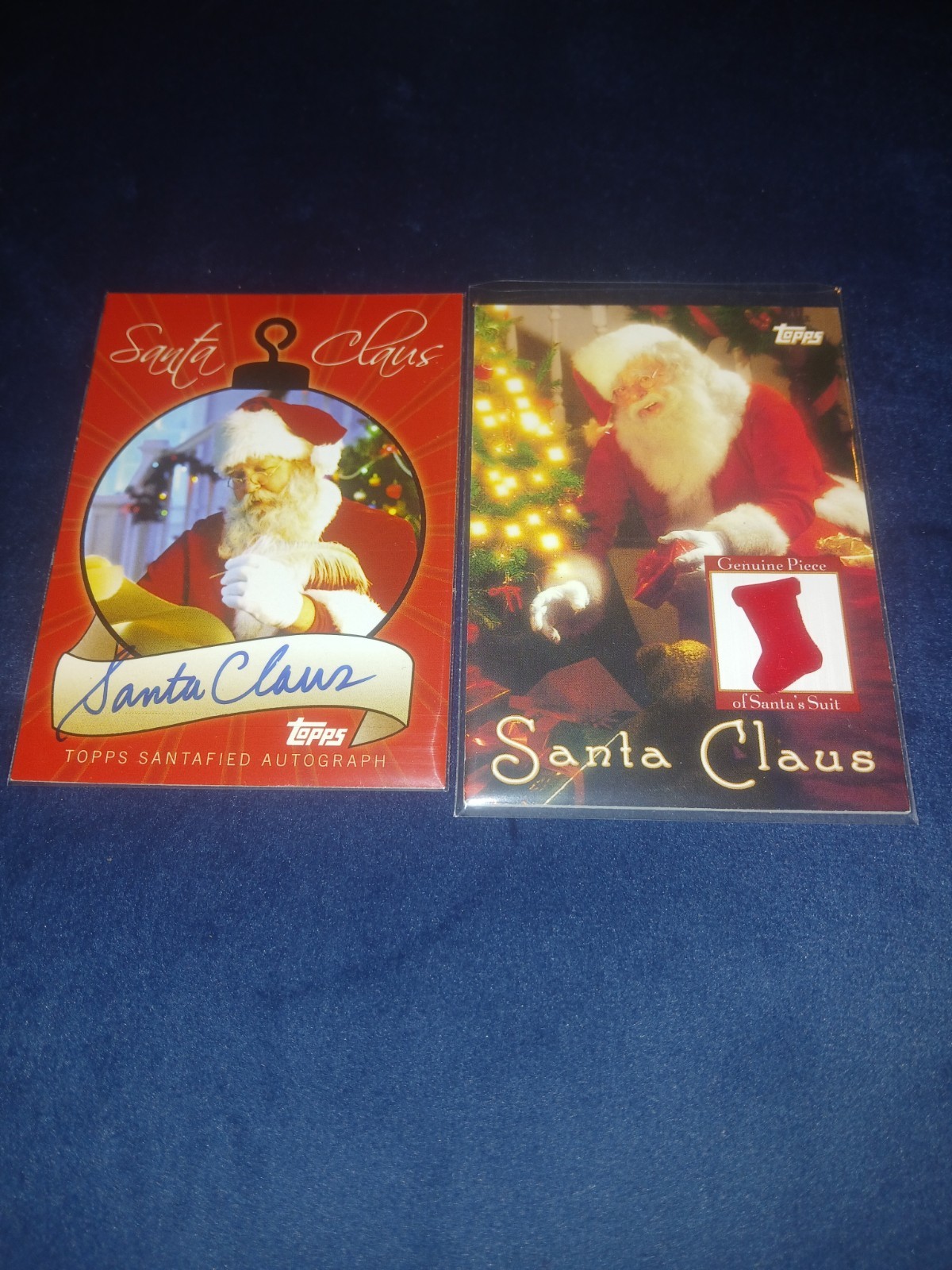 2007 TOPPS SCA-SC SANTA CLAUS AUTO SIGNED CHRISTMAS CARD & SANTA SUIT MINT LOT 2007 TOPPS SCA-SC SANTA CLAUS AUTO SIGNED CHRISTMAS CARD & SANTA SUIT MINT LOT