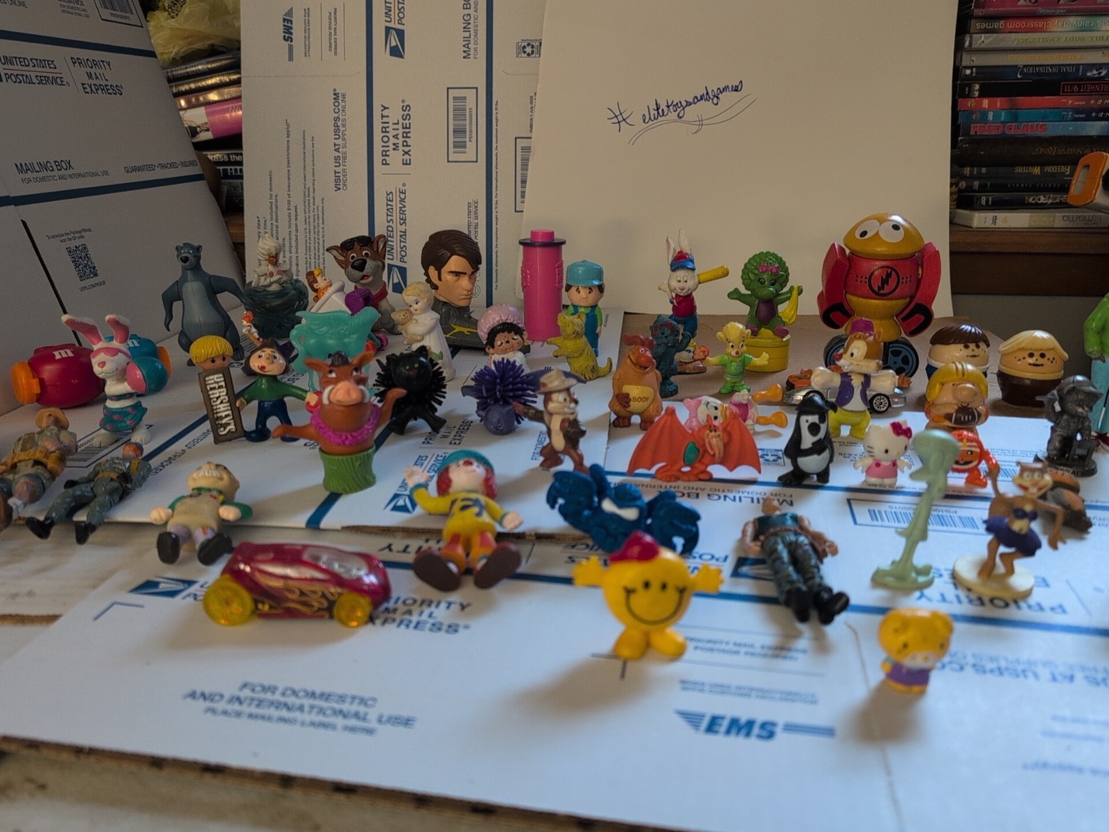 Insane Massive Lot of 55 Vintage PVC Mini Toys, Nice Variety  T8#311