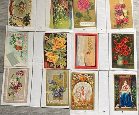 Postcards Lot of 208 Holiday and Travel Used Postcards Circa 1910s in Album Postcards Lot of 208 Holiday and Travel Used Postcards Circa 1910s in Album