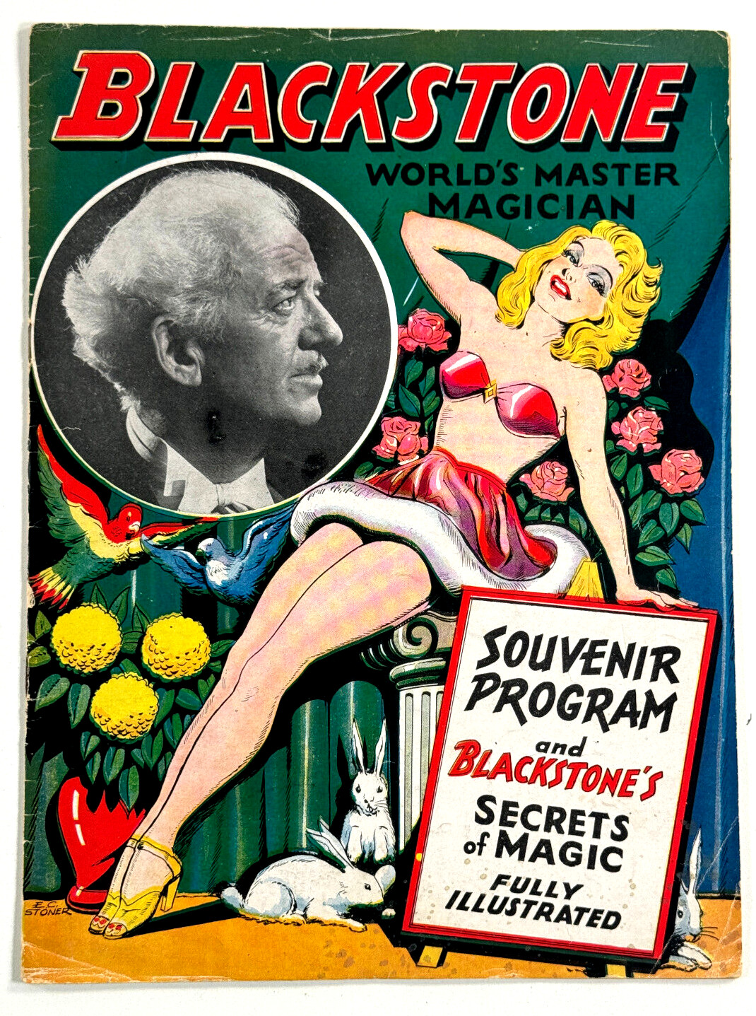vtg 1930s Blackstone the Magician Souvenir Program Secrets of Magic COMPLETE vtg 1930s Blackstone the Magician Souvenir Program Secrets of Magic COMPLETE