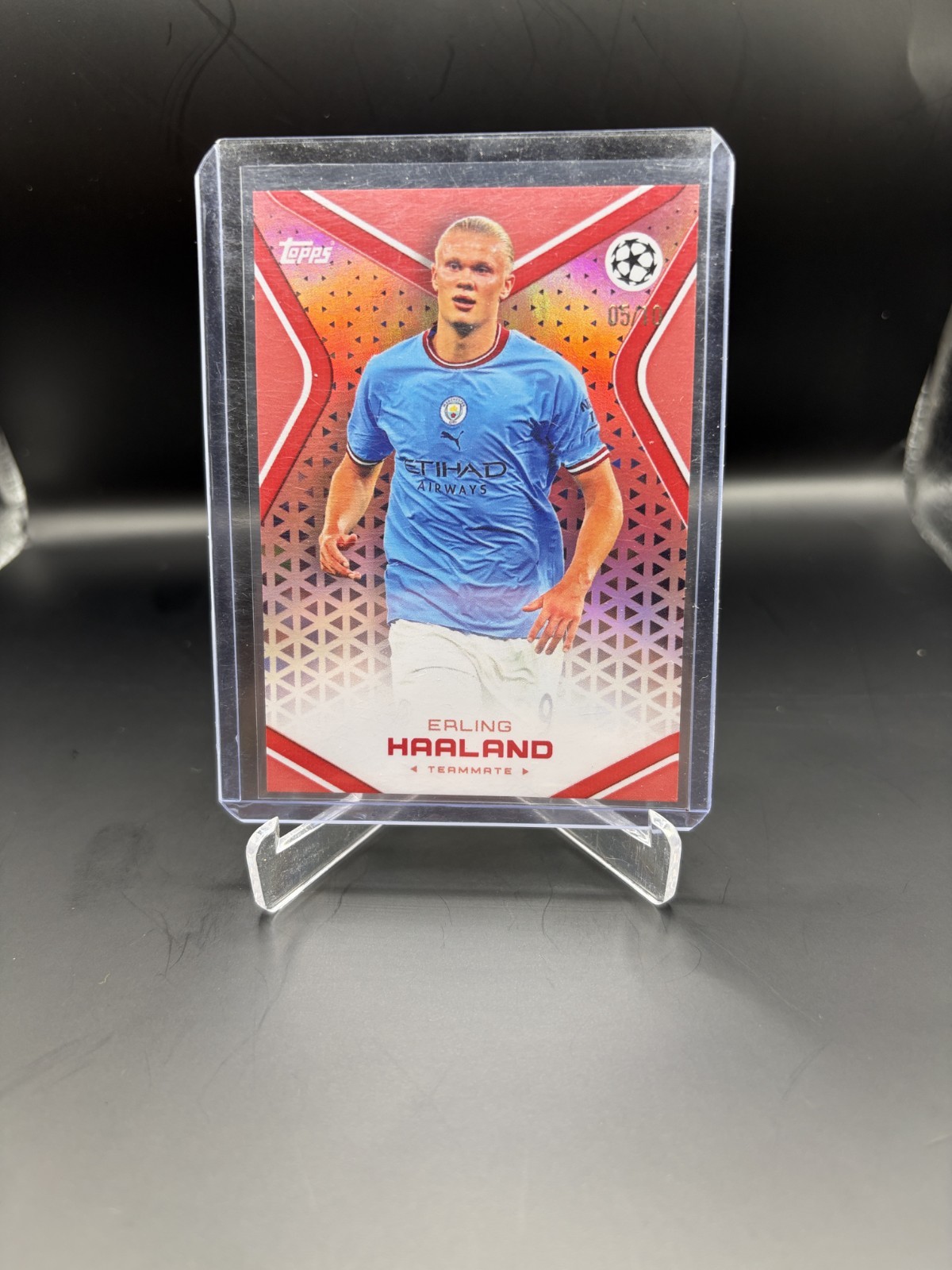 2022-23 Topps Haaland Teammate Red /10 Manchester City 05/10 UCL