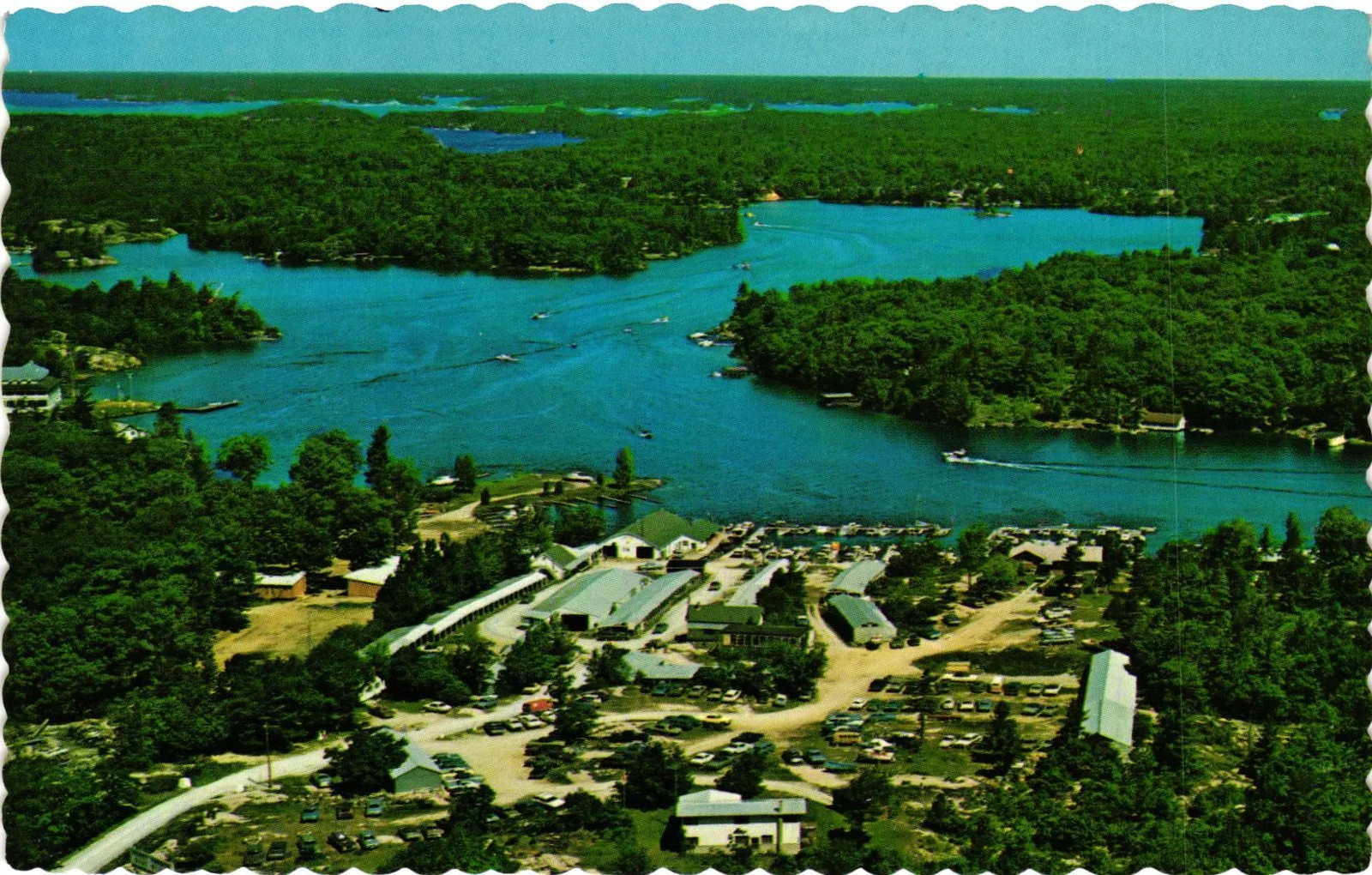 Vintage Postcard- HONEY HARBOUR BOAT WORKS LIMITED, HONEY HARBOUR, ONTARIO, CANA Vintage Postcard- HONEY HARBOUR BOAT WORKS LIMITED, HONEY HARBOUR, ONTARIO, CANA