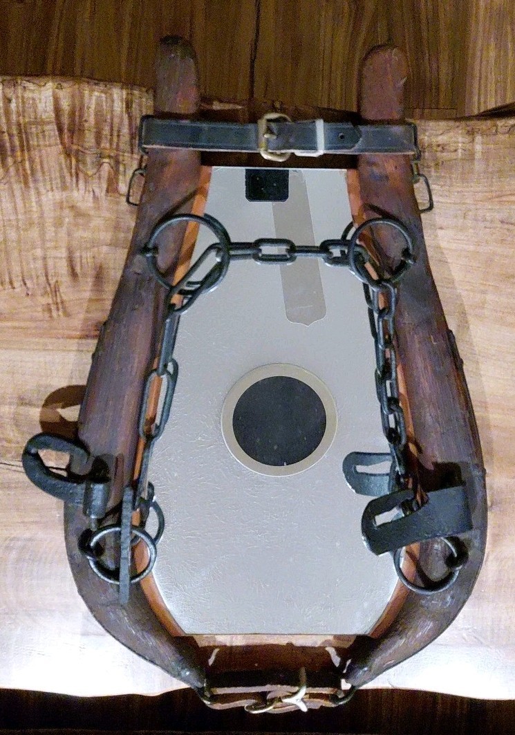 Antique Horse Collar Mirror with Wood/Iron - Vintage, Ranch Western décor Antique Horse Collar Mirror with Wood/Iron - Vintage, Ranch Western décor