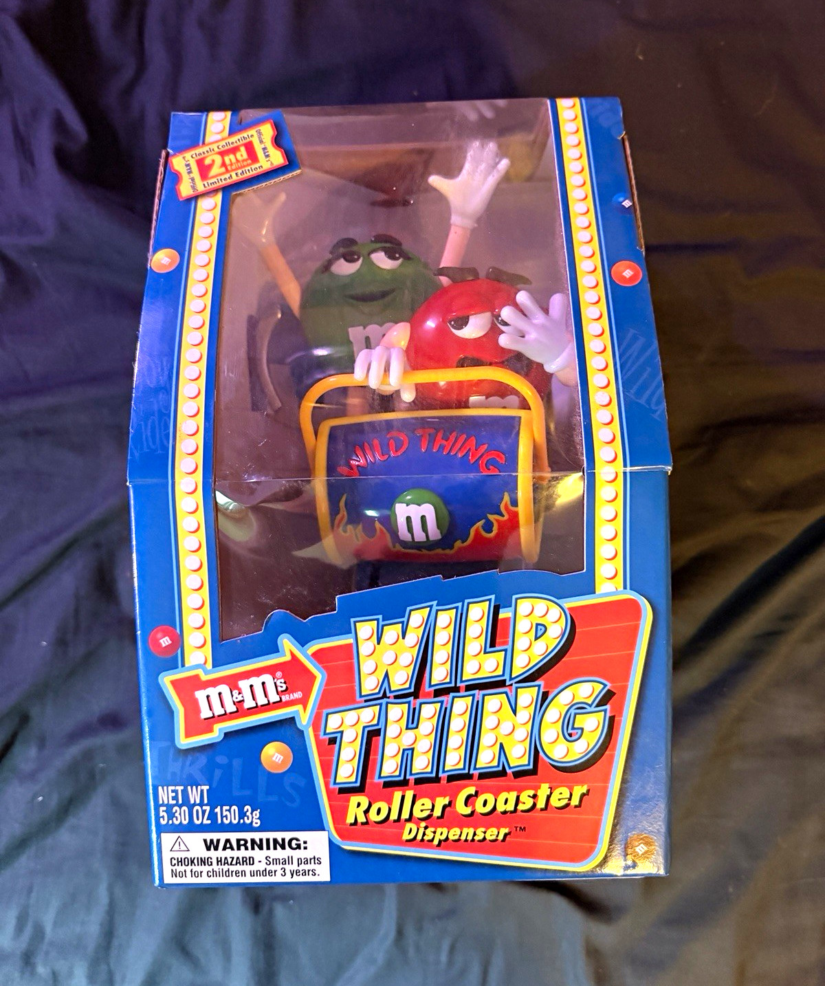 M&M\'s Wild Thing Roller Coaster Candy Dispenser 2nd Edition 2001 Original