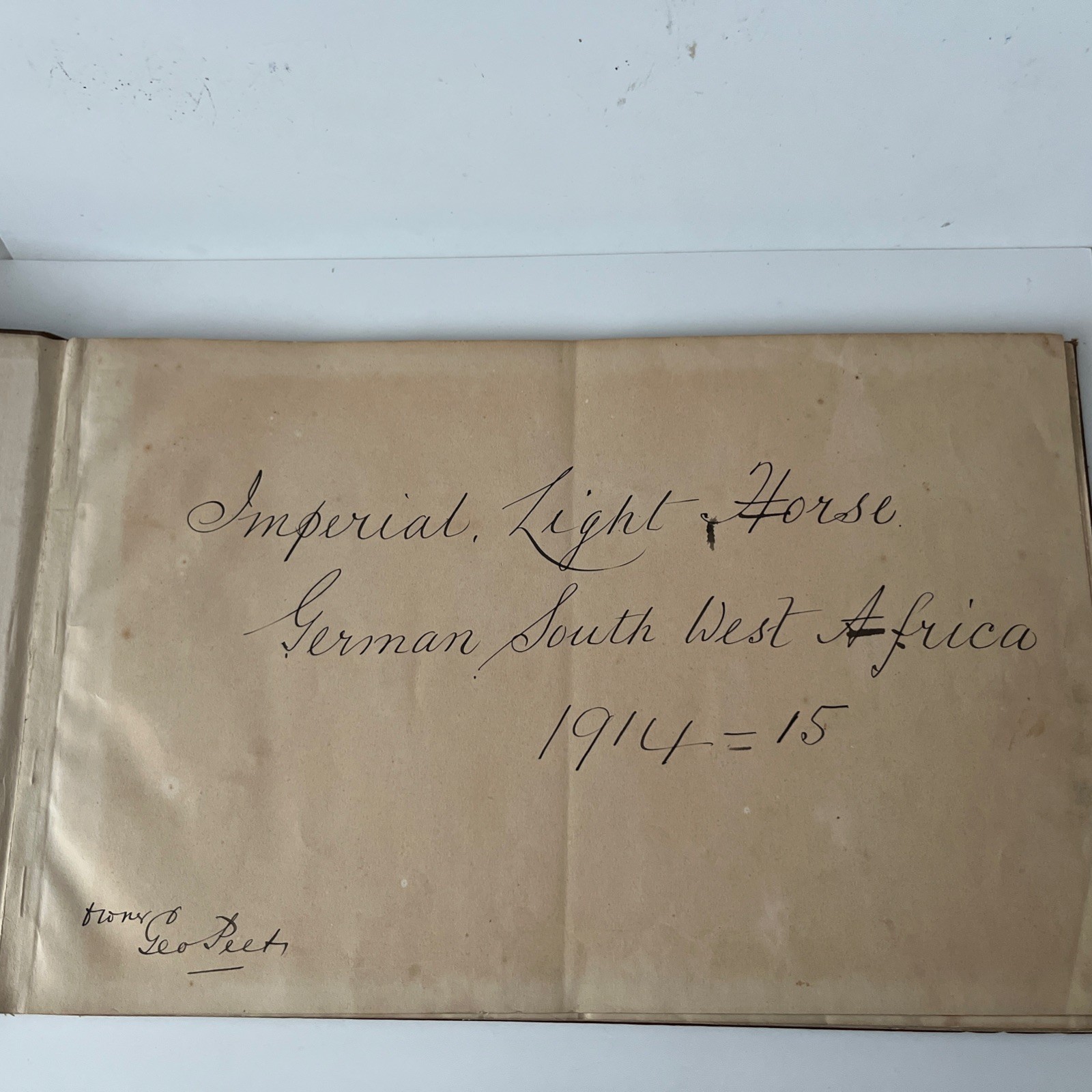 WW1 German South West Africa 1914-15 Cartoon Book Geo Peet Imperial Light Horse WW1 German South West Africa 1914-15 Cartoon Book Geo Peet Imperial Light Horse