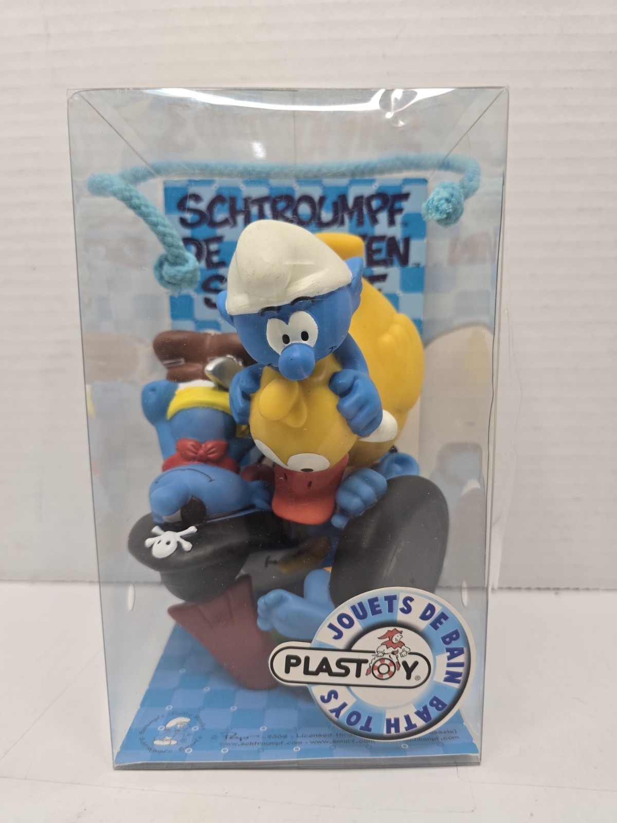 Smurfs Bath Toys by Plastoy  Schtroumpf 80531 4 pcs Duck Rubber Duckie New 