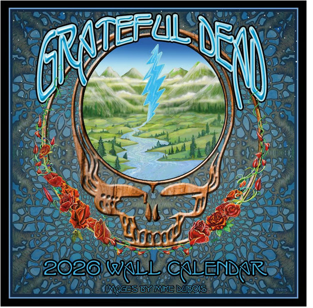 Grateful Dead 2026 Wall Calendar, 12 Grateful Dead 2026 Wall Calendar, 12