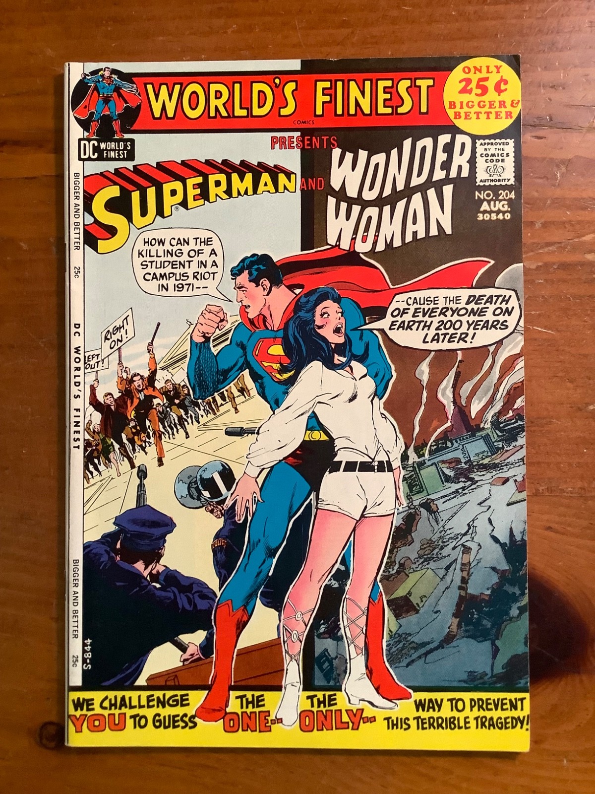 World’s Finest #204 DC Comics 1971 VF Neal Adams Superman