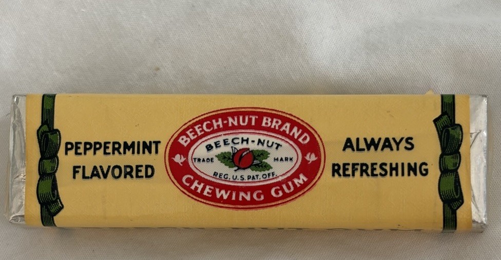 Vintage 1930’s BEECH-NUT PEPPERMINT GUM  Sealed Pack  New Old Stock