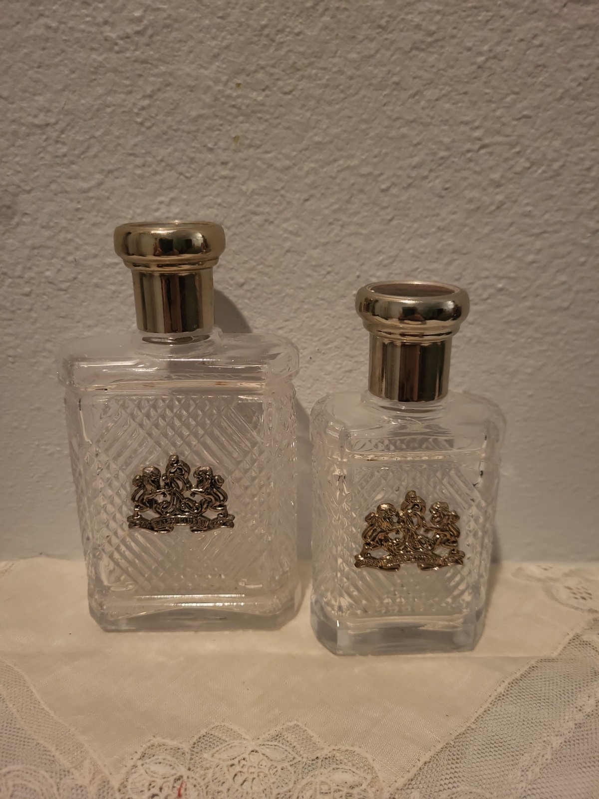 Vtg 1991 Ralph Lauren Safari Aftershave Relief Balm Glass Bottle EMPTY Lot of 2 Vtg 1991 Ralph Lauren Safari Aftershave Relief Balm Glass Bottle EMPTY Lot of 2
