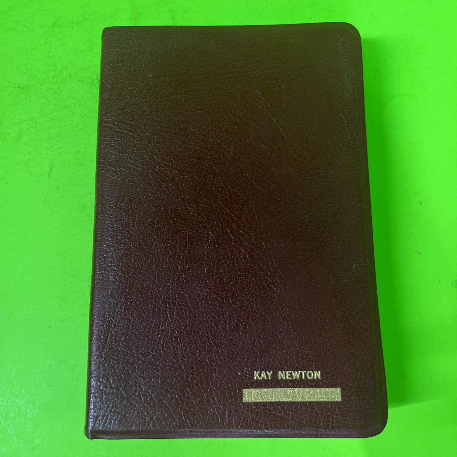 Rare Vintage 1977 Leather Bound Zondervan Holy Bible New International Version