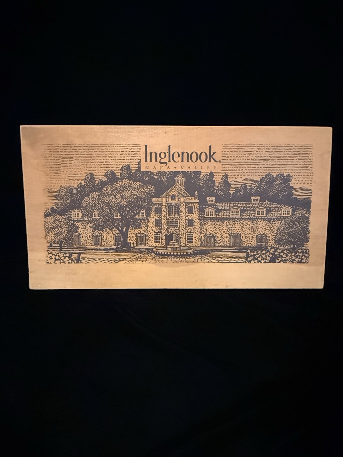 Vintage Inglenook Napa Valley Rustic Wood Sign Winery Decor Ruszel Benicia CA