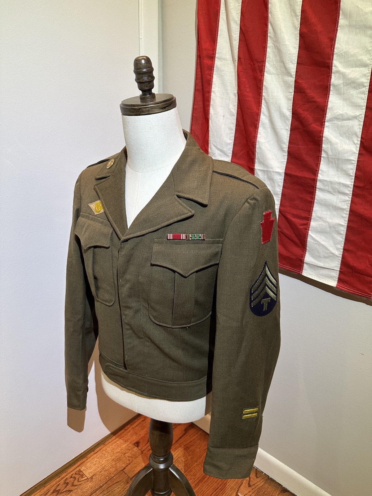 WWII US Army M1944 Ike jacket 28th Infantry Division 