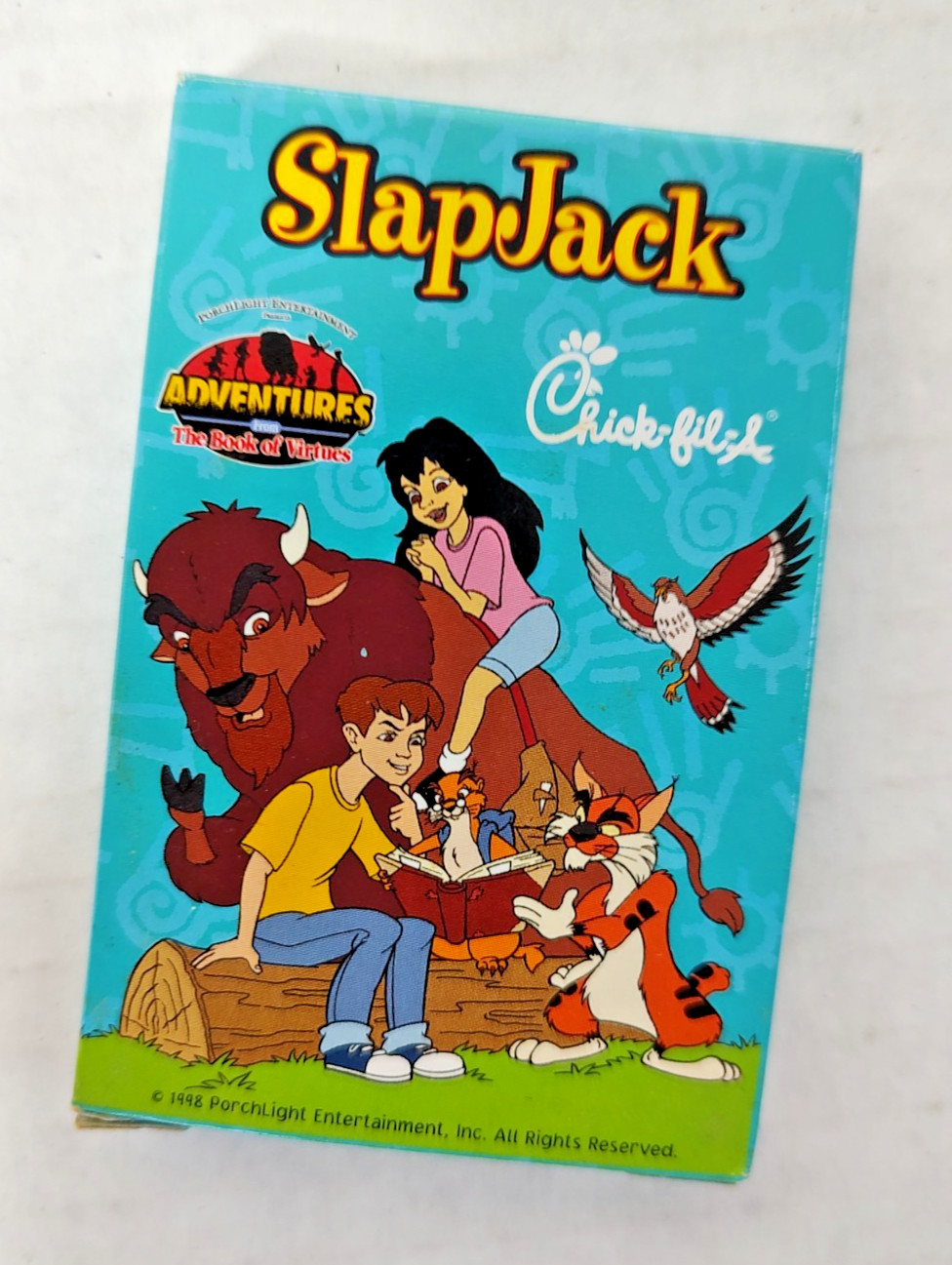 Vtg 1998 Chick Fil A SlapJack Card Game Adventures from Book of Virtues Complete