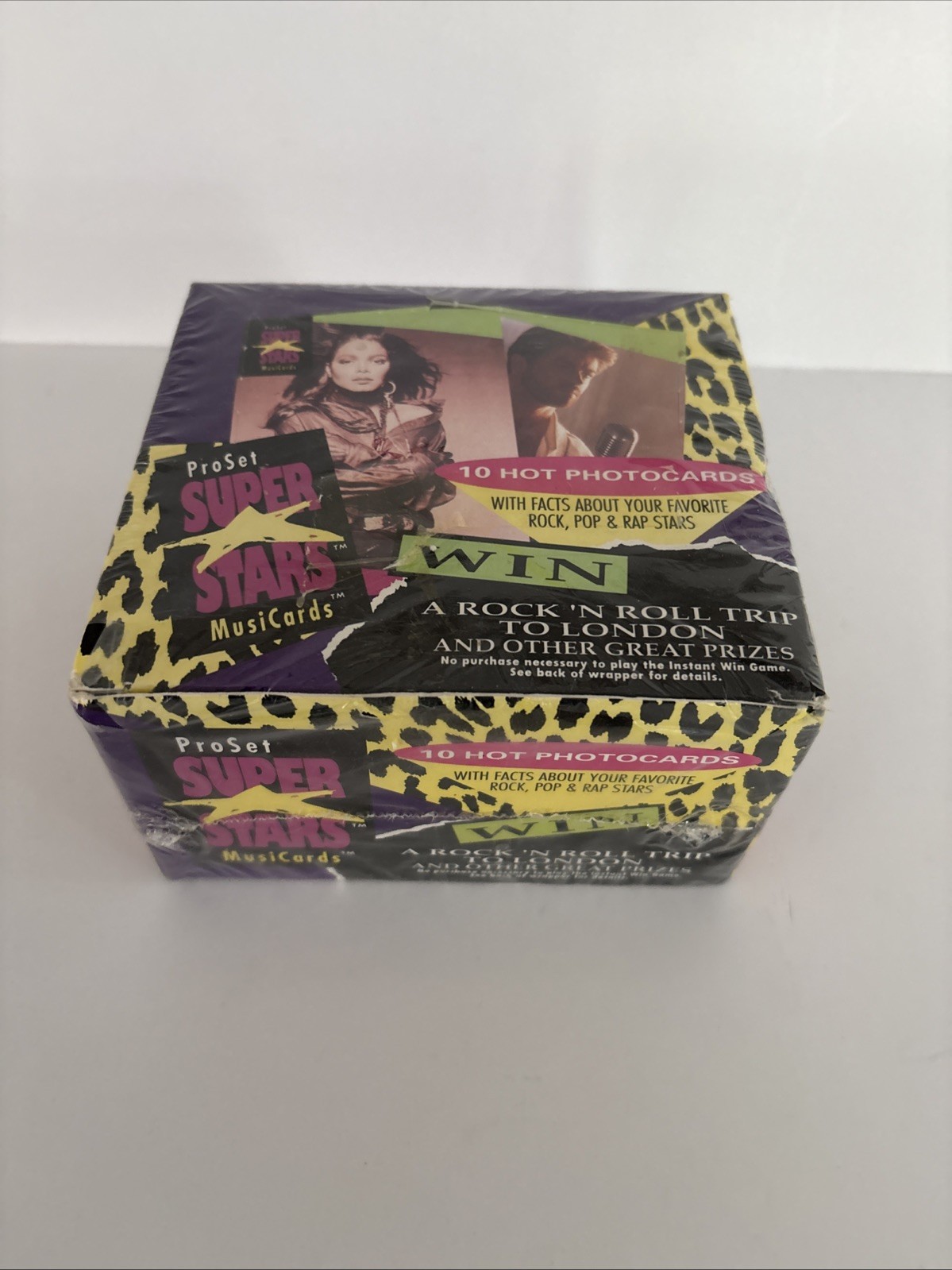 Vintage 1991 Pro Set Super Stars MusiCards Trading Card Wax Box Factory Sealed