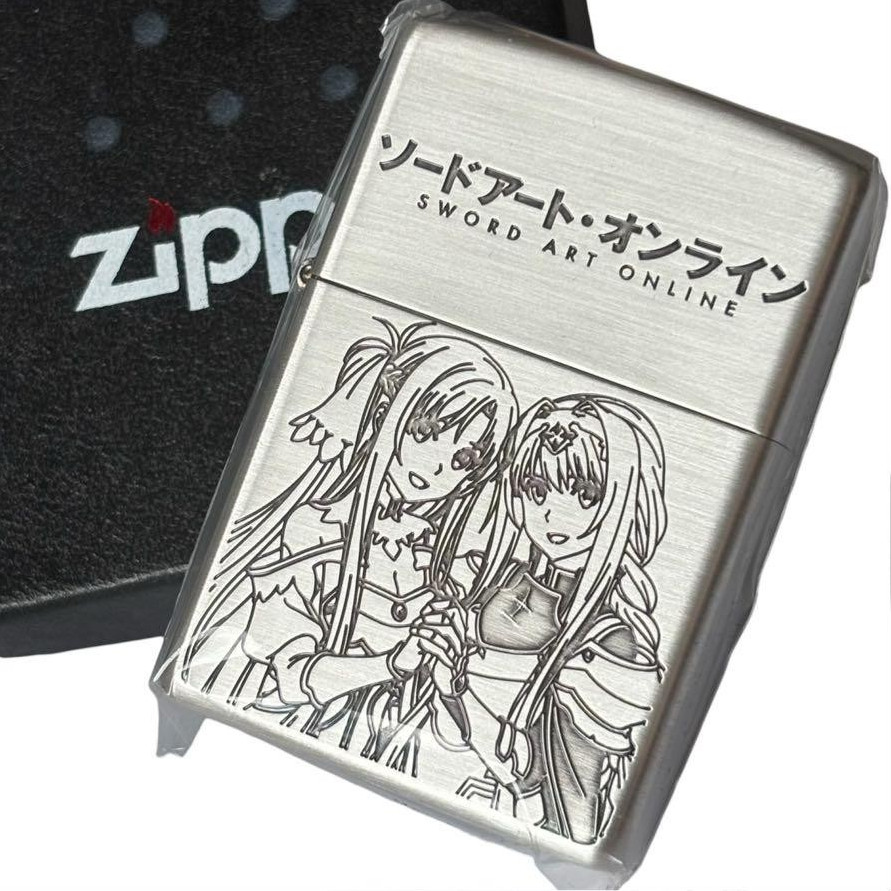 Zippo Sword Art Online Asuna Alice SAO Silver Anime Regular Lighter Zippo Sword Art Online Asuna Alice SAO Silver Anime Regular Lighter
