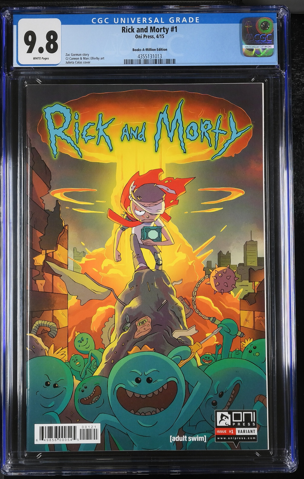 RICK AND MORTY #1 (2015) - CGC GRADE 9.8 -  JULIETA COLAS BAM VARIANT COVER