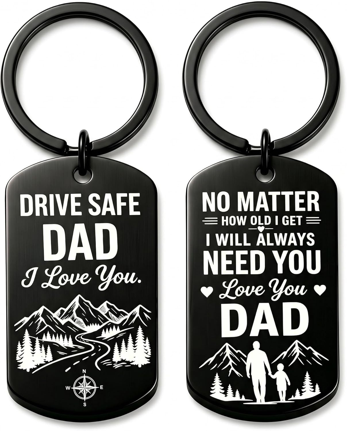 Fathers Valentines Day Gift For Him Dad Drive Safe Keychain Husband Boyfriend Fathers Valentines Day Gift For Him Dad Drive Safe Keychain Husband Boyfriend