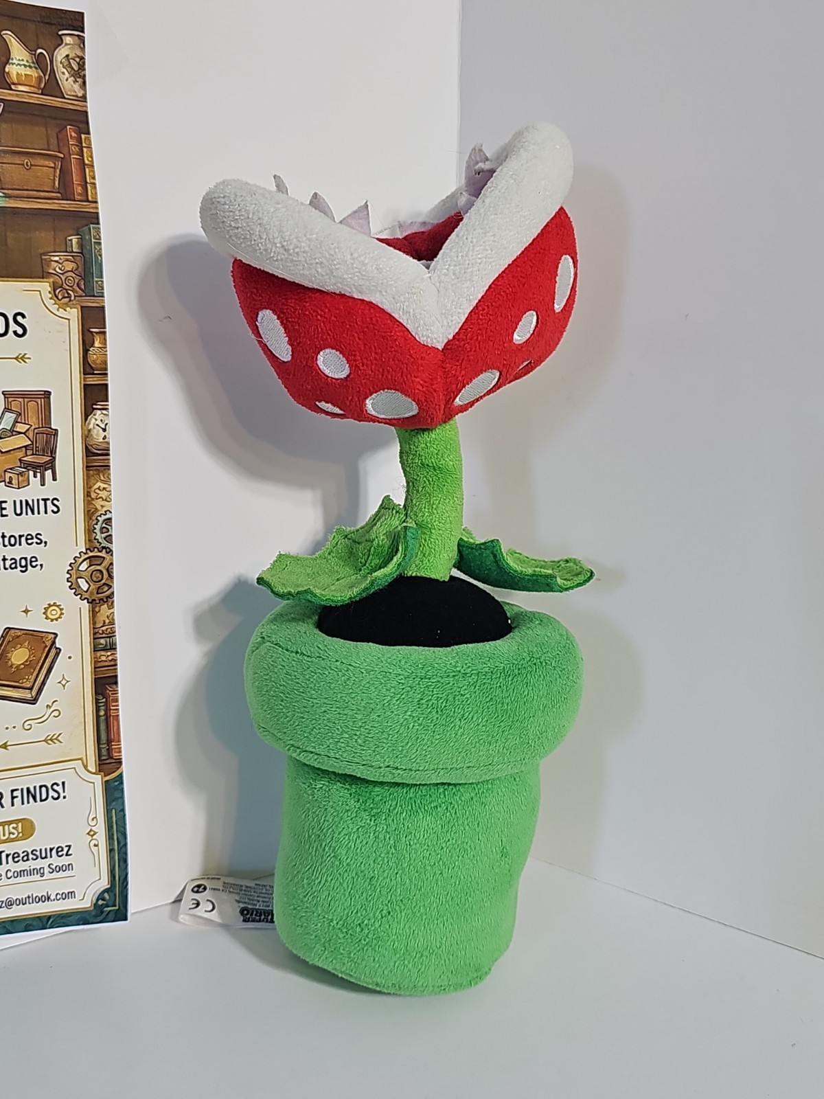 Super Mario Bros - 2017 Piranha Plant Plush Doll Flower Figure Stuffed Toy 9”