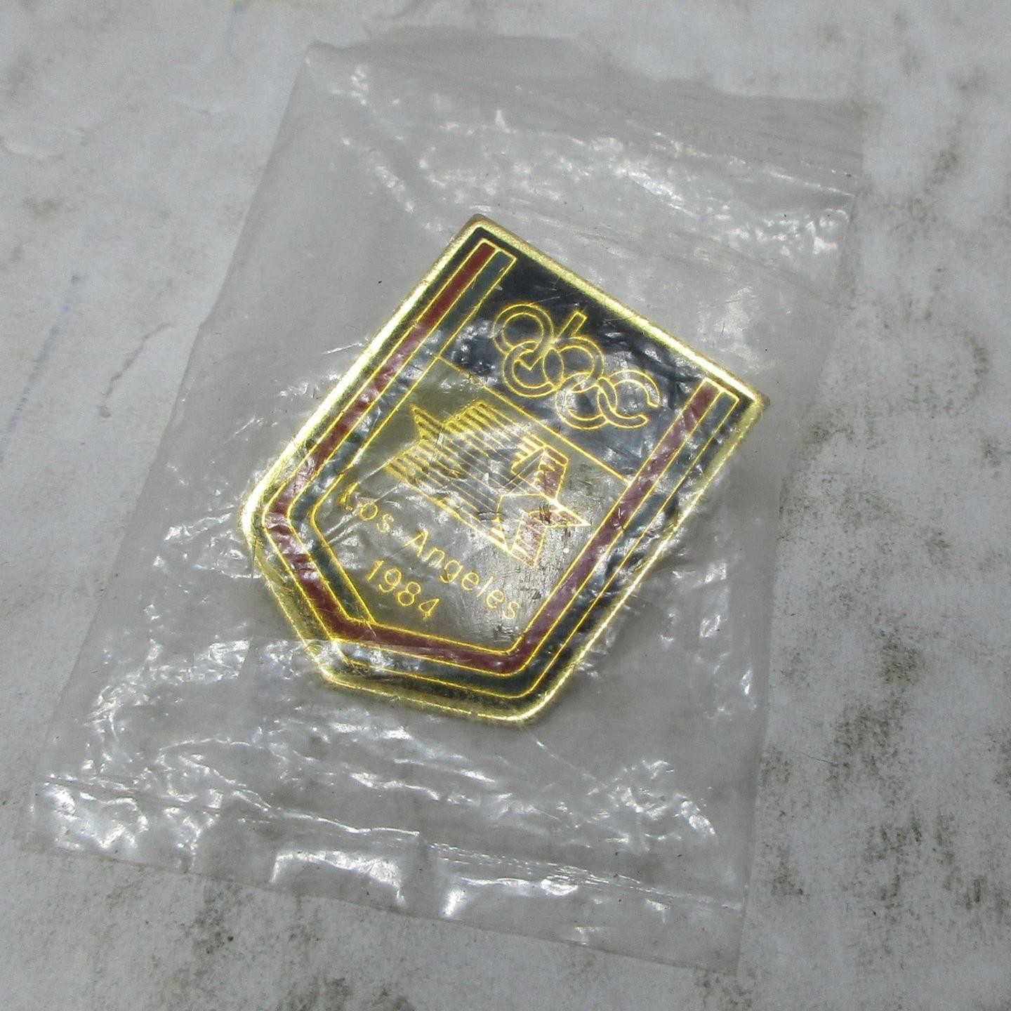 ABC 1984 Olympics Los Angeles Pinback Lapel Pin - NEW in the wrapper ABC 1984 Olympics Los Angeles Pinback Lapel Pin - NEW in the wrapper