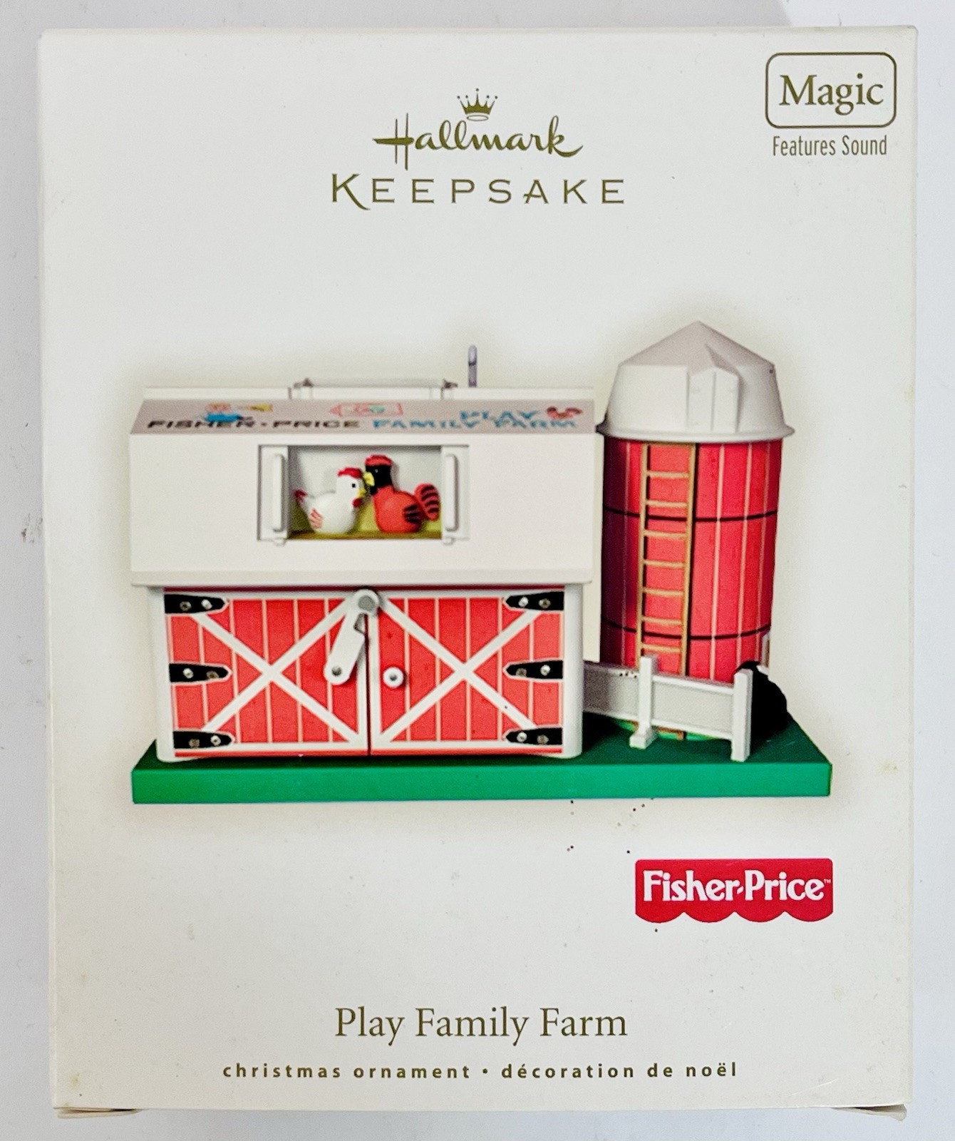 2008 Hallmark Keepsake Fisher-Price Family Farm Magic Sound Ornament BRAND NEW 2008 Hallmark Keepsake Fisher-Price Family Farm Magic Sound Ornament BRAND NEW
