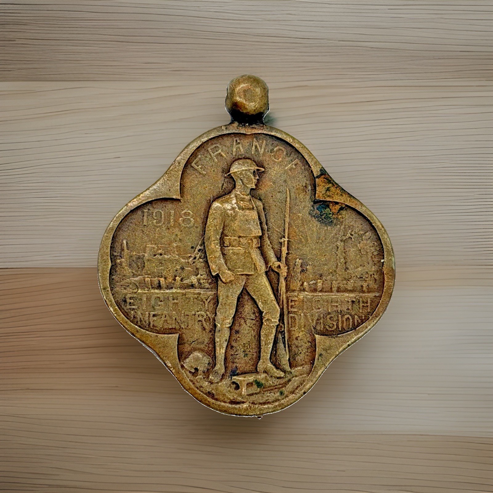 WWI 1918 88th Infantry Division 313th Field Signal Battalion France Medal