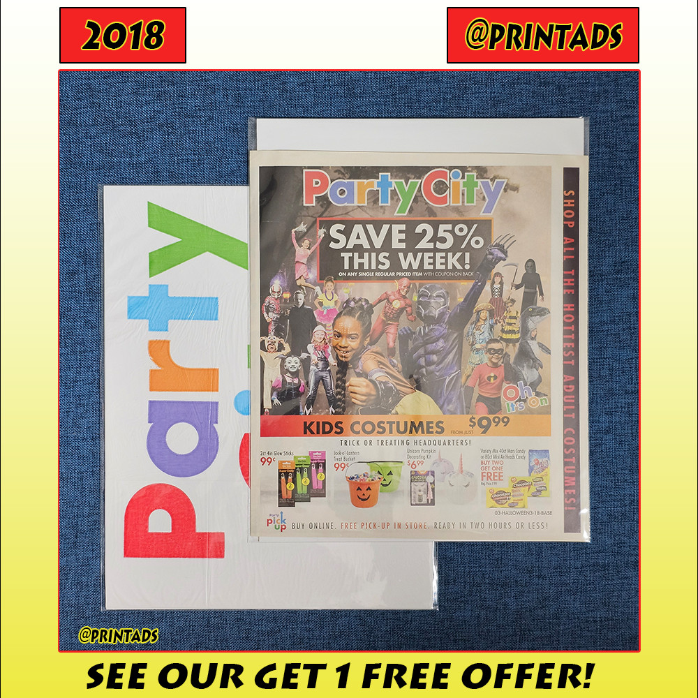 2018 Party City Halloween Print Ad + Plastic Bag - Visit Our Store For More #2 2018 Party City Halloween Print Ad + Plastic Bag - Visit Our Store For More #2