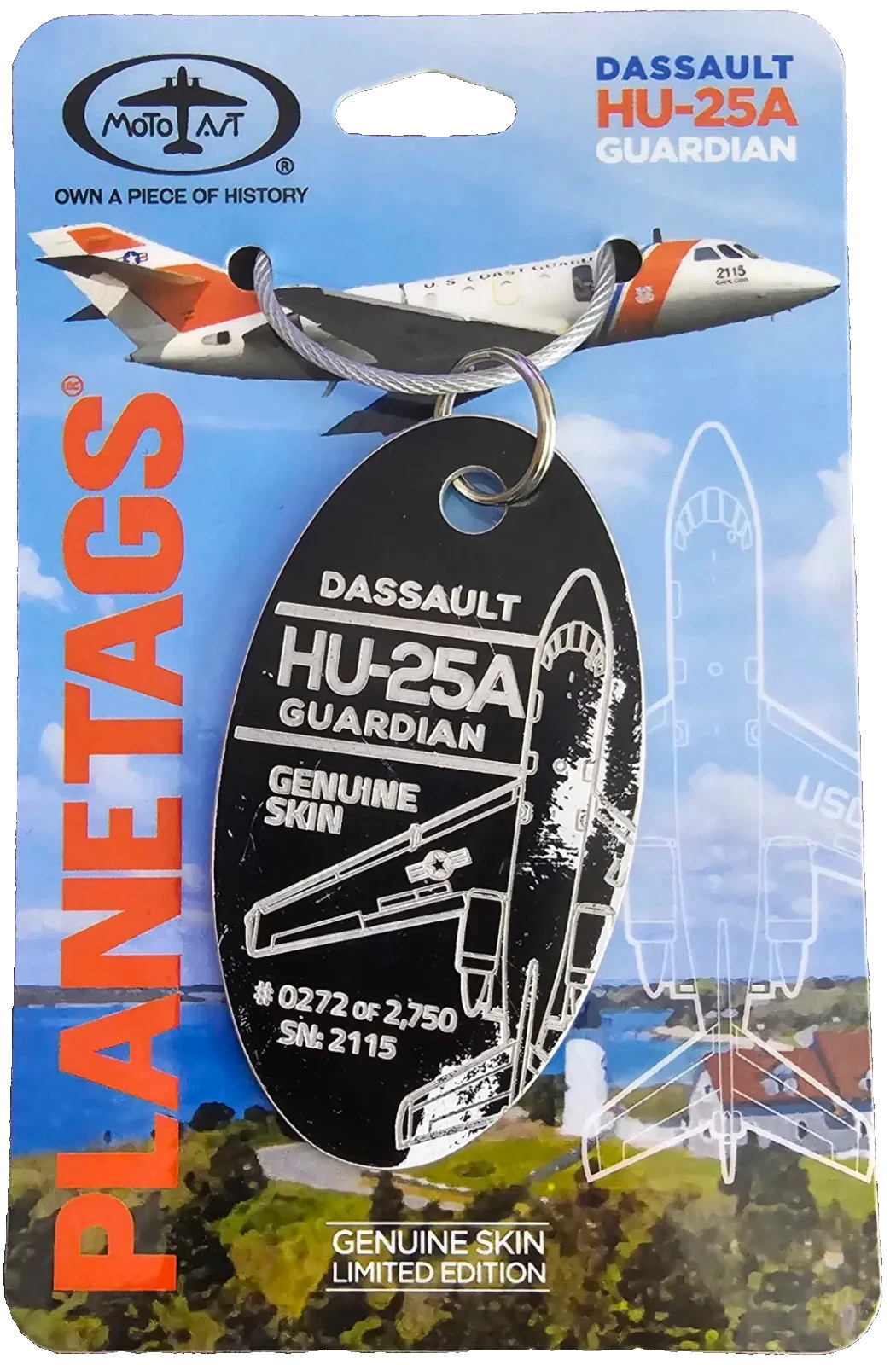 MotoArt Planetags HU-25A Black US Coast Guard