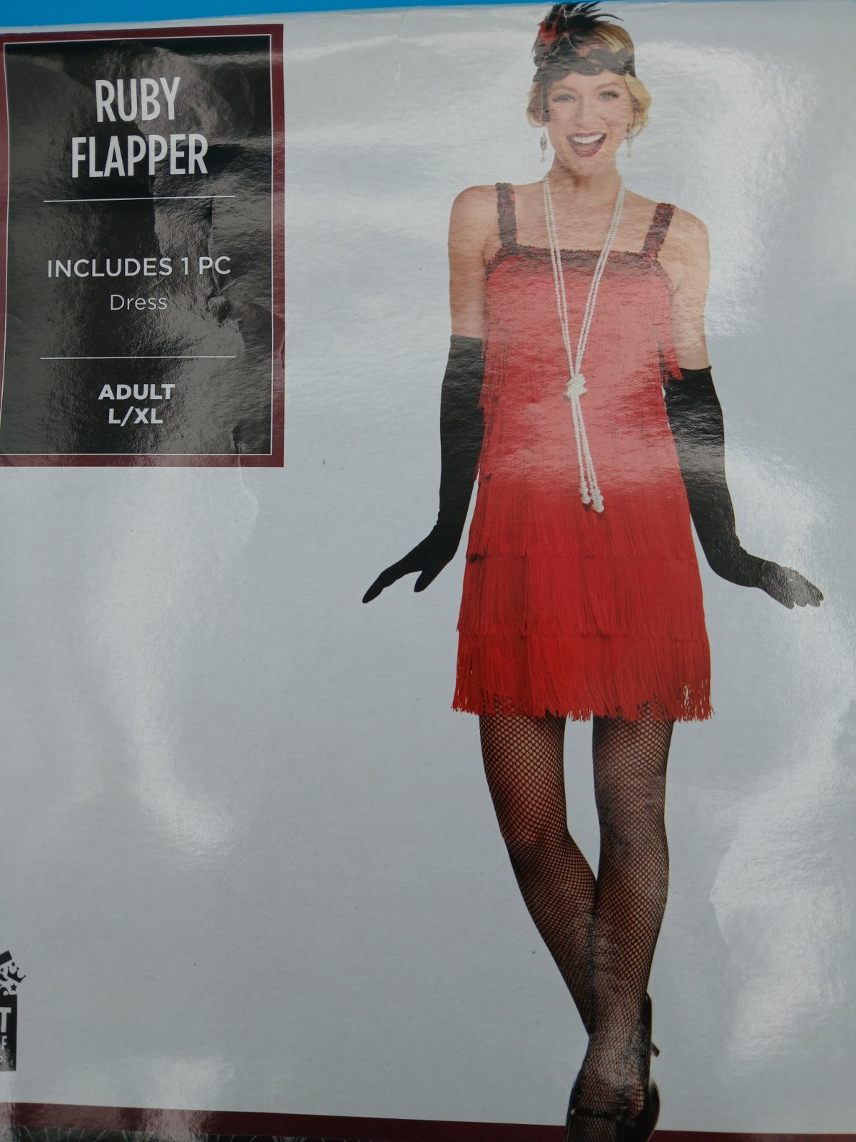 DELUXE 20s FLAPPER DRESS GIRL HALLOWEEN COSTUME OUTFIT - ADULT L/XL - NEW DELUXE 20s FLAPPER DRESS GIRL HALLOWEEN COSTUME OUTFIT - ADULT L/XL - NEW