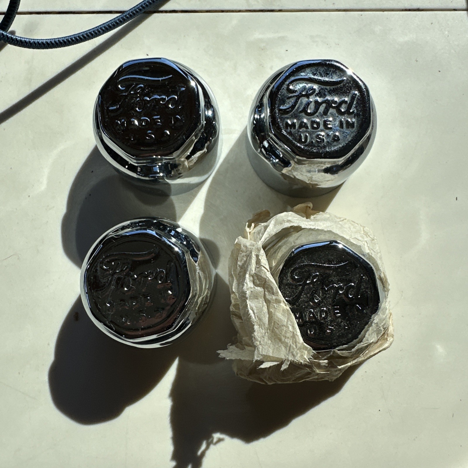 Model A Or T Vintage Ford NOS Made In The USA Screw On Hub Grease Cap 2-1/4” (4)