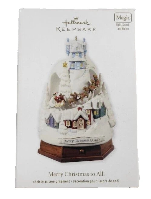 Hallmark Ornament 2012 Merry Christmas to All Light Motion Sound-518-311 Hallmark Ornament 2012 Merry Christmas to All Light Motion Sound-518-311