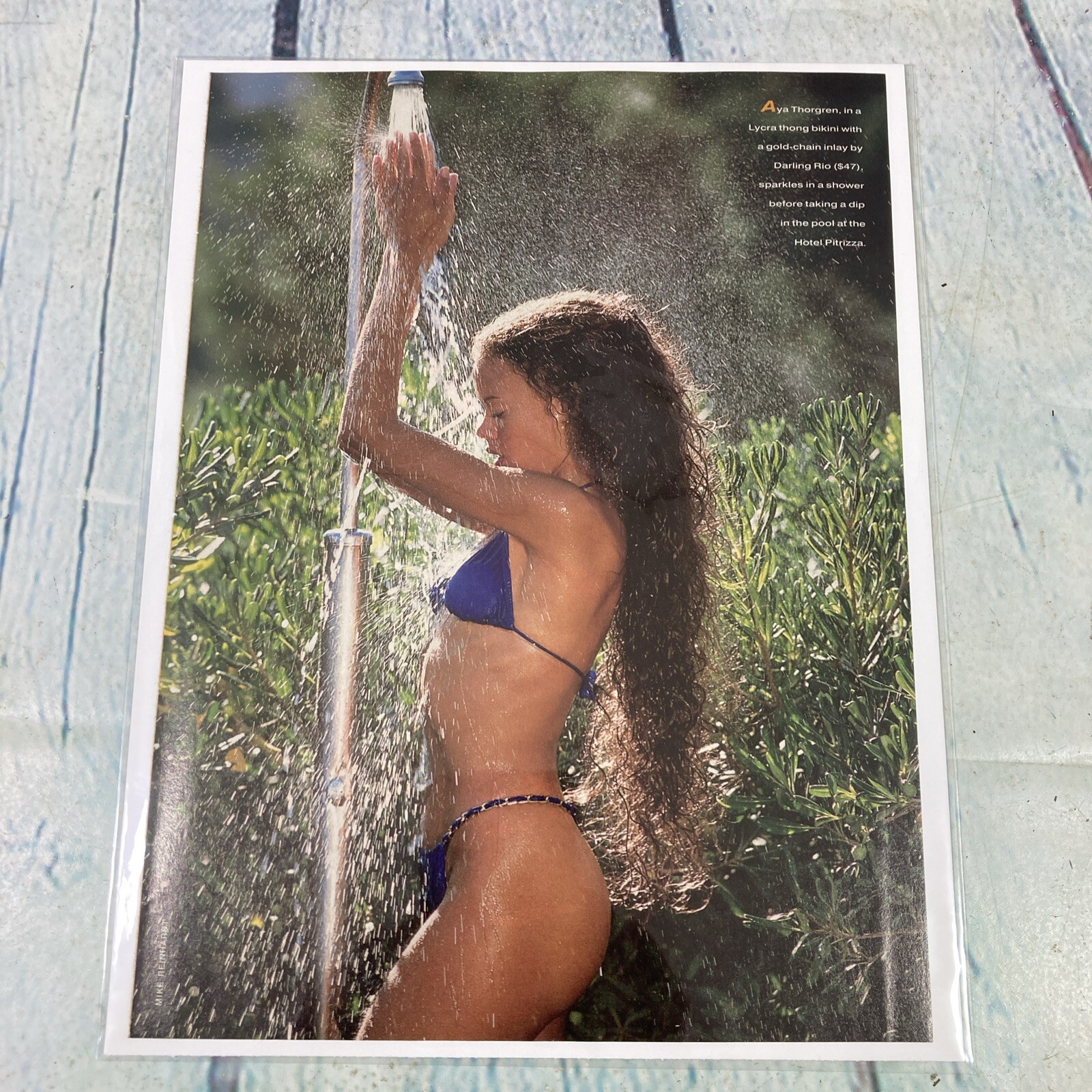 1994 Sexy Lady Legs Bikini Shower Vintage Print Ad/Poster Pinup Art Magazine Pg
