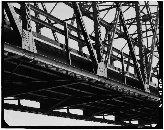 Dubuque Iowa Eagle Point Bridge 1976 Pratt Span 8 Bottom Chord Connections