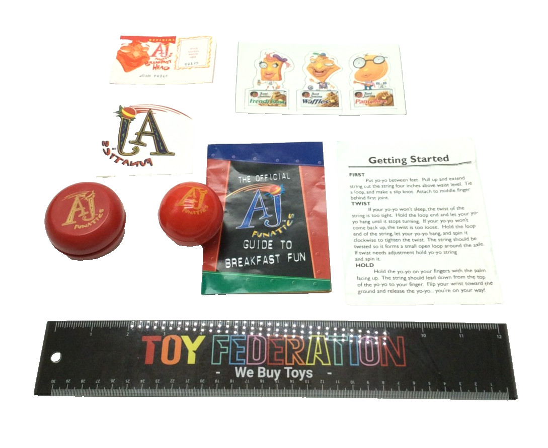 Vtg Pearl Milling Company AJ FUNATICS Club Introductory Package Set Vtg Pearl Milling Company AJ FUNATICS Club Introductory Package Set