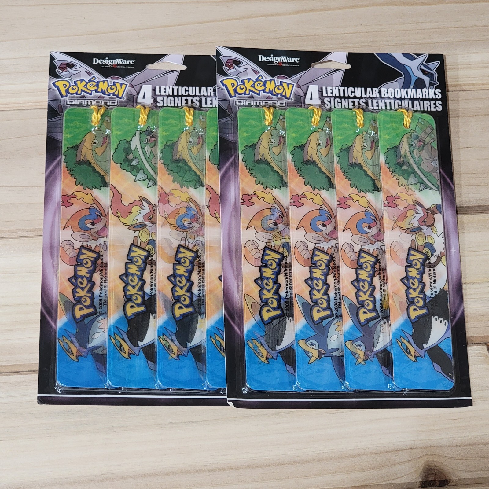 2 Nintendo Pokémon Diamond and Pearl sealed packages of 4 bookmarks 2 Nintendo Pokémon Diamond and Pearl sealed packages of 4 bookmarks