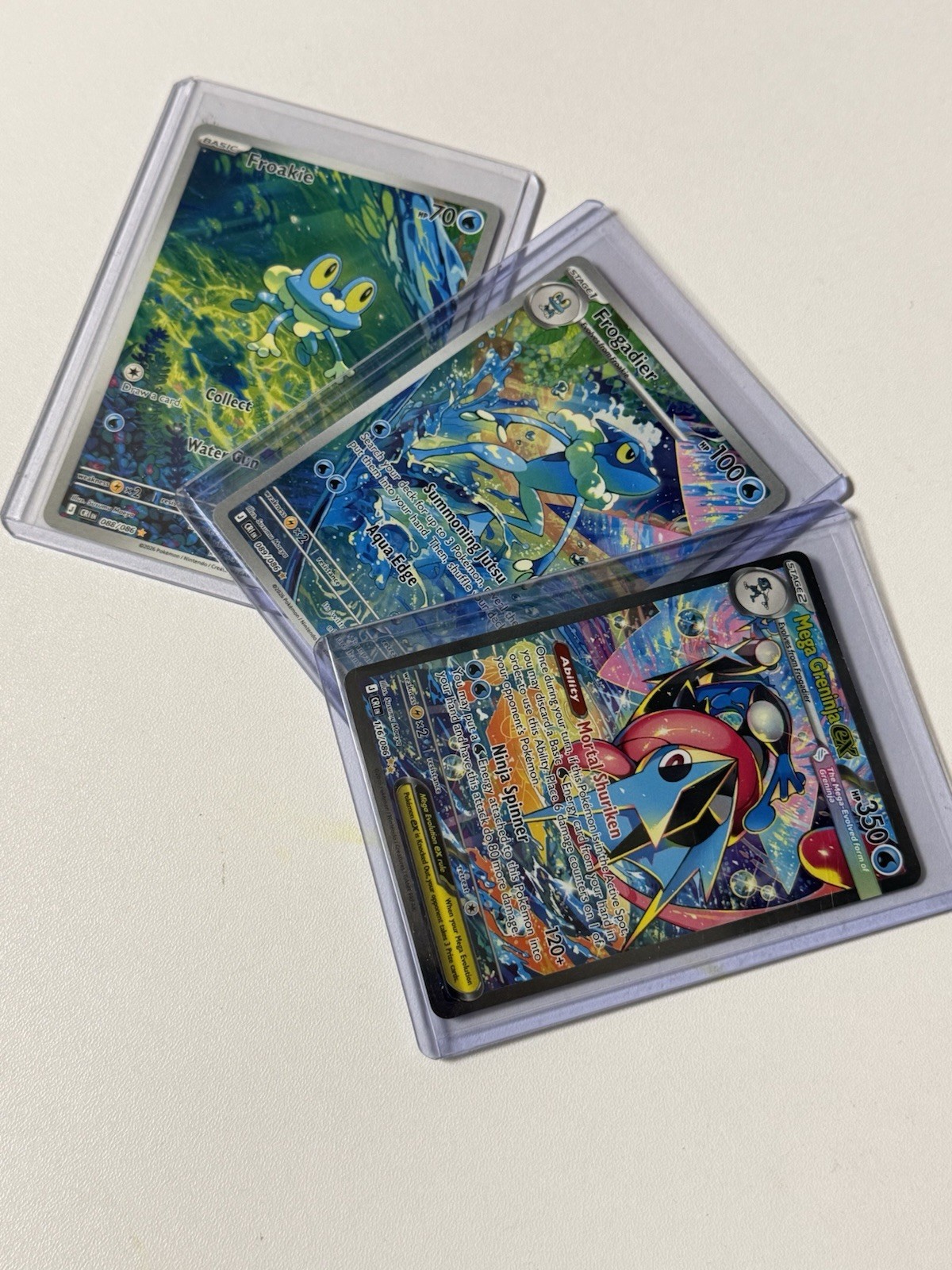 Mega Greninja Ex SIR 116/086 Chaos Rising Holo 3 Card Lot English Pokemon Mega Greninja Ex SIR 116/086 Chaos Rising Holo 3 Card Lot English Pokemon