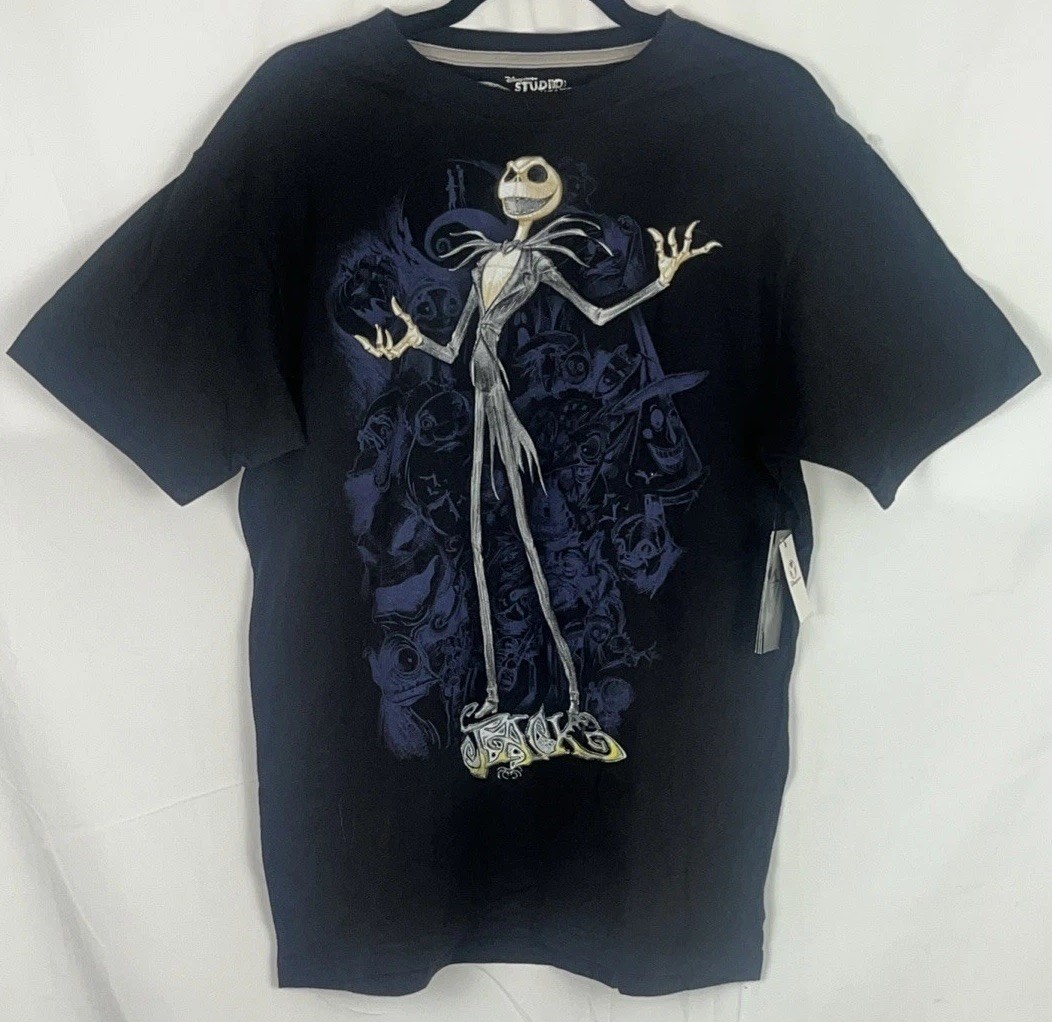 DISNEY STUDIO THE NIGHTMARE BEFORE CHRISTMAS JACK SKELLINGTON T SHIRT MEDIUM VTG