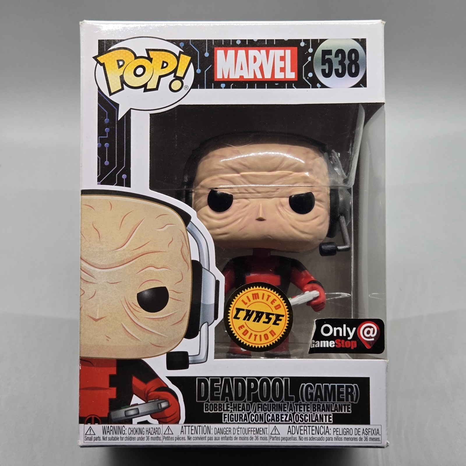 Deadpool Gamer Chase #538 ~ Funko Pop Marvel GameStop Exclusive (Flaws) Deadpool Gamer Chase #538 ~ Funko Pop Marvel GameStop Exclusive (Flaws)